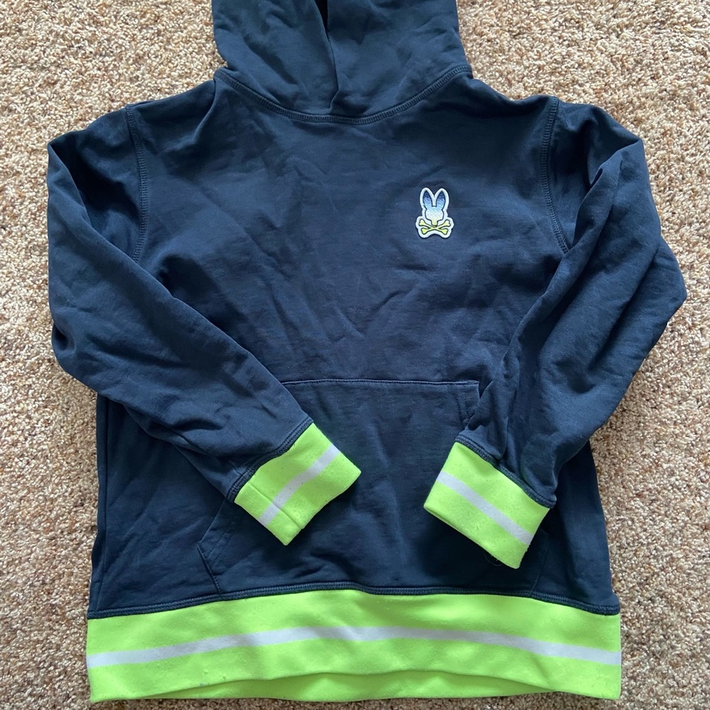 Psycho Bunny Dark Blue/Green Hoodie (girls, 10/12)